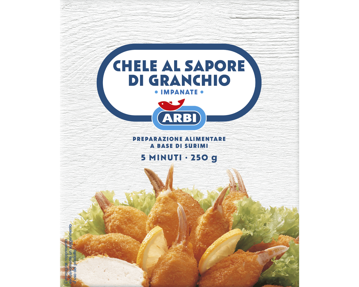 Chele al sapore di granchio