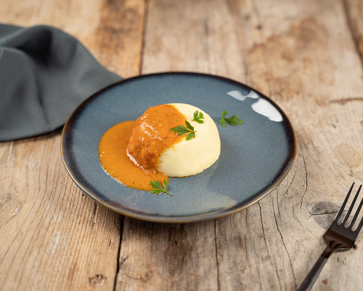 Sformatino di Parmigiano con Salsa all’Astice
