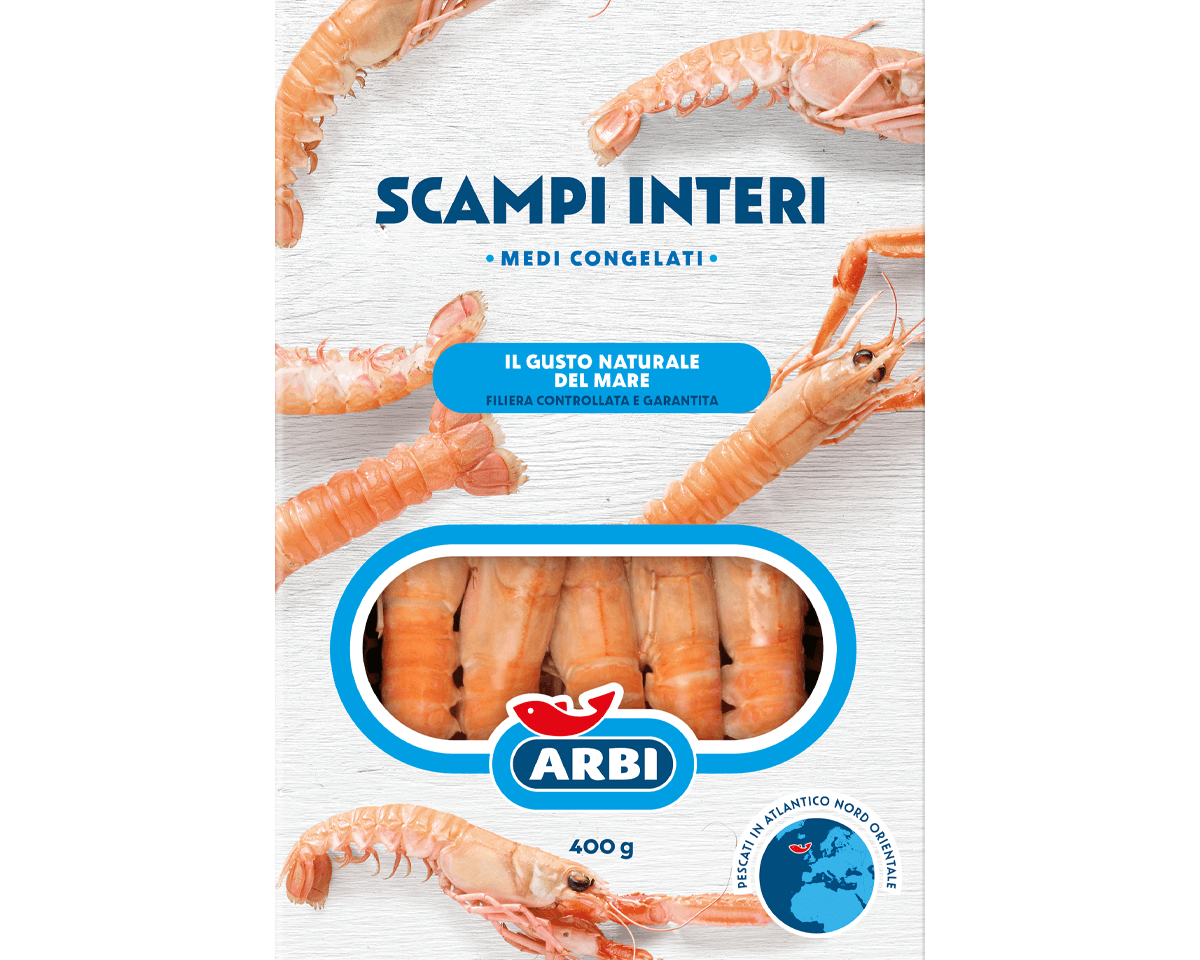 Scampi interi medi (400g)