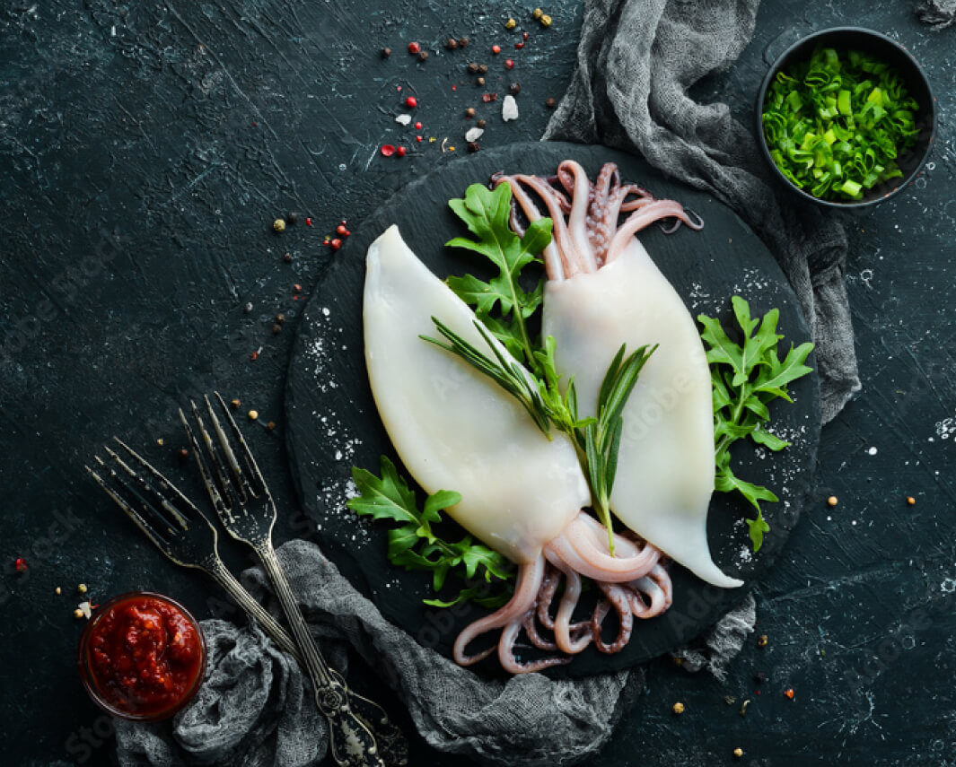 Calamari puliti