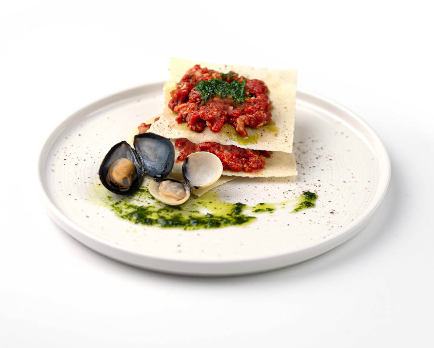 Lasagnetta espressa di frutti di mare