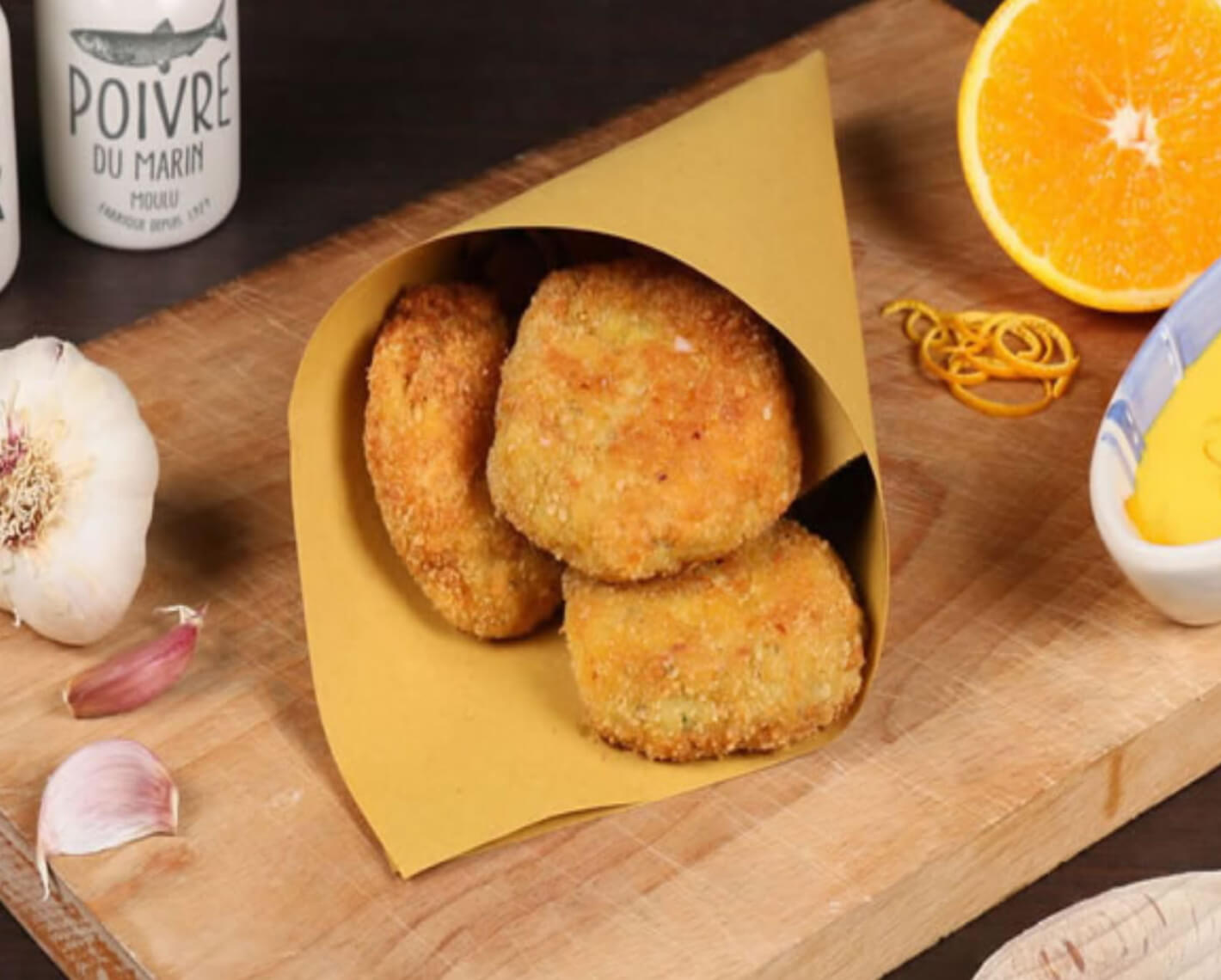 Crocchette di merluzzo con salsa maltese
