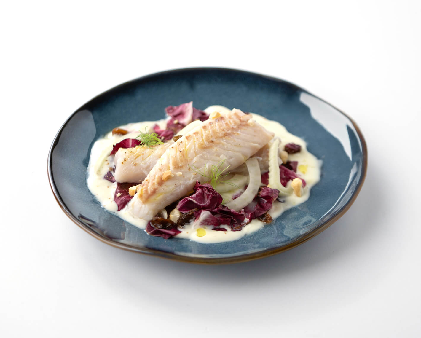 Cuori di Merluzzo su insalata agrodolce